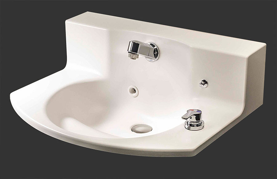洗面器一体カウンター YS-UDH750ユニバーサルデザインハイバックタイプ E:kitchen pro